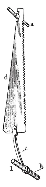 Cette Illustration Représente Pit Saw Qui Est Utilisé Pour Coupe — Image vectorielle