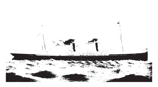 Louis Lancé Depuis Les Cramps Docks Novembre 1894 Dessin Trait — Image vectorielle