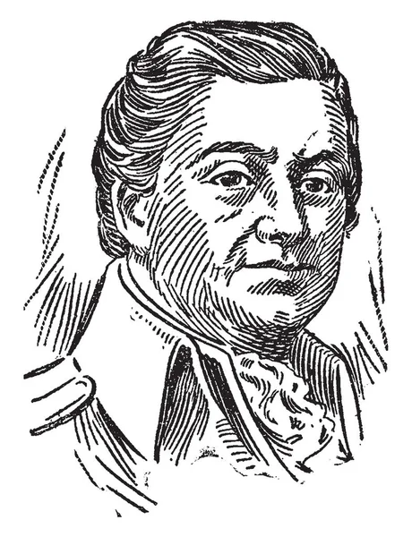 Henry Knox 1750 1806 Byl První Americký Ministr Války 1789 — Stockový vektor