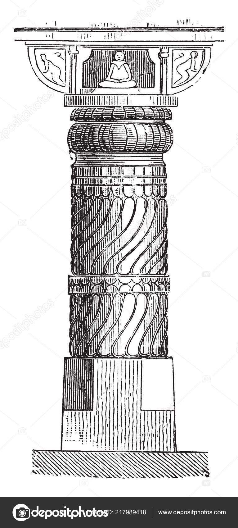 Hindu temple drawing Vector Art Stock Images | Depositphotos