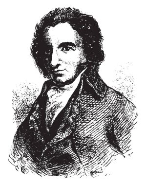 Thomas Paine, 1737-1809, Amerikan siyasi aktivist, filozof, politik kuramcı ve kurucularının, Amerika Birleşik Devletleri, vintage çizgi çizme veya oyma illüstrasyon biri olduğunu