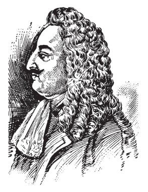 Robert La Salle, 1643-1687, o bir Fransız kaşif, vintage çizgi çizme veya oyma illüstrasyon yapıldı.