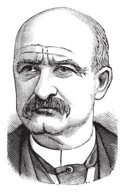 Rufus Blodgett, 1834-1910, Amerika Birleşik Devletleri Senatör New Jersey ve New York ve uzun şube demiryolu Başkomiser 25 yıl, vintage çizgi çizme veya oyma resim görev yapmıştır