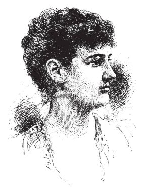 Emily Fitzgerald, 1731-1814, Düşes Leinster, vintage çizgi çizme veya oyma illüstrasyon olduğunu