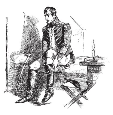 William Henry Harrison, 1773-1841, o Amerikan askeri subay, ABD Ohio senatörü ve Amerika Birleşik Devletleri, vintage çizgi çizme veya oyma illüstrasyon dokuzuncu Başkanı oldu