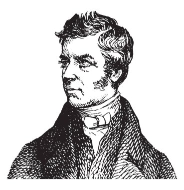 Lord Henry Brougham, 1778-1868, İngiliz devlet adamı, yazar, bilim adamı, avukat, kölelik karşıtı ve Lord chancellor, Büyük Britanya, vintage çizgi çizme veya oyma illüstrasyon biriydi