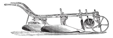 Bisoc basit, Ransome, emek, vintage oyulmuş şekilde. Endüstriyel ansiklopedi E.-O. Lami - 1875