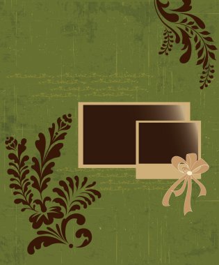 boş çerçeve ve süslemelerle vektör arkaplan şablonu