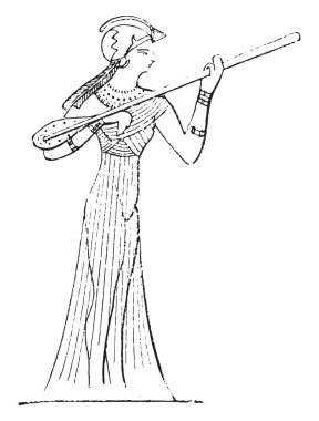 Gitarist, vintage illüstrasyon kazınmış. Antik antika ailesinin 1881 özel hayatı
