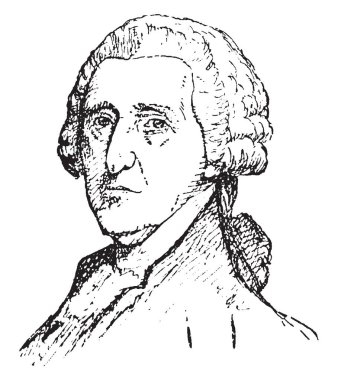 Thomas M'Kean, 1734-1817, Amerikalı bir avukat ve siyasetçi, vintage çizgi çizme veya oyma illüstrasyon biriydi