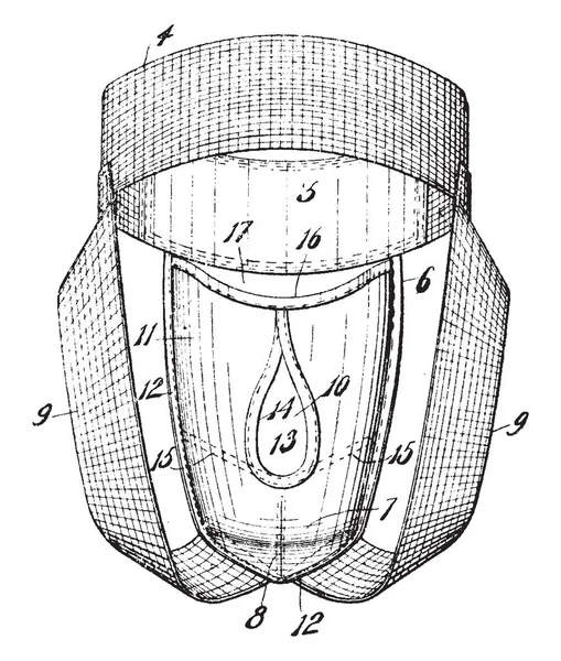 Jock Strap Indumento Intimo Progettato Sostenere Genitali Maschili Disegno Linea — Vettoriale Stock