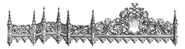 Crosspiece Fait Partie Une Verrière Qui Étend Travers Pièce Perpendiculaire — Image vectorielle