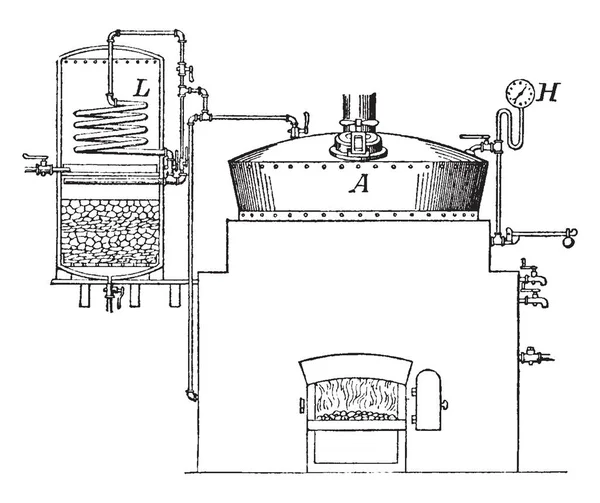 Denna Illustration Representerar Rendering Tank Som Tank Eller Panna För — Stock vektor