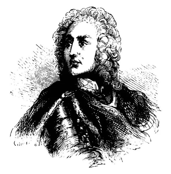 Général James Edward Oglethorpe 1696 1785 Soldat Britannique Député Philanthrope — Image vectorielle
