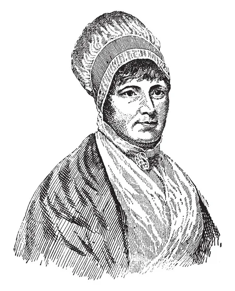 Elizabeth Fry 1780 1845 Oldu Bir Ngiliz Hapishane Reformcu Sosyal — Stok Vektör