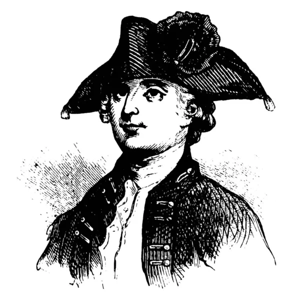 Edmund Fanning 1739 1818 Był Brytyjski North American Administrator Kolonialny — Wektor stockowy