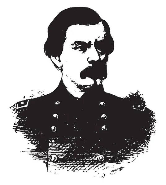 Général George Mcclellan 1826 1885 Était Soldat Américain Ingénieur Civil — Image vectorielle