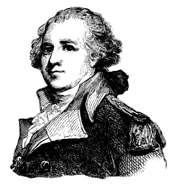 Thomas Mifflin 1744 1800 Hij Een Amerikaans Politicus Eerste Gouverneur — Stockvector