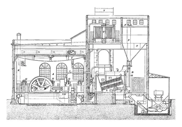 Power House Est Une Bonne Analogie Pour Une Centrale Électrique — Image vectorielle