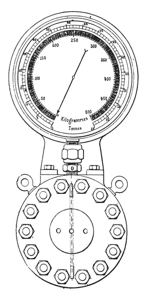 Calibre Toneladas Empresa Lyon Ilustración Grabada Vintage Enciclopedia Industrial Lami — Archivo Imágenes Vectoriales