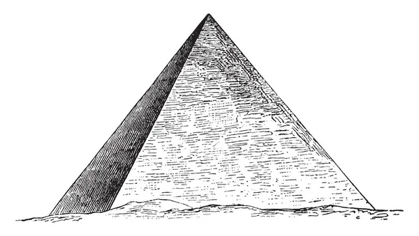 Grande Piramide Giza Architettura Egiziana Ghizeh Piramide Khufu Piramide Costolette — Vettoriale Stock