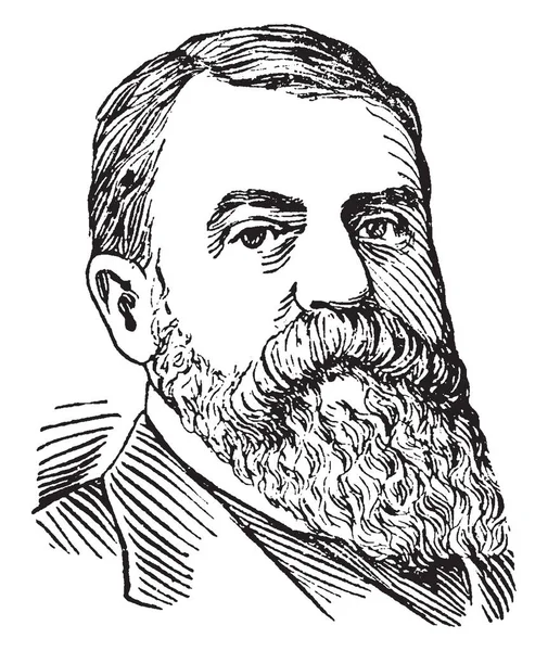Dwight Moody, 1837-1899, o bir Amerikan evangelist ve publisher bağlı ile Moody Kilisesi, vintage çizgi çizme veya oyma illüstrasyon kuran kutsal hareketi