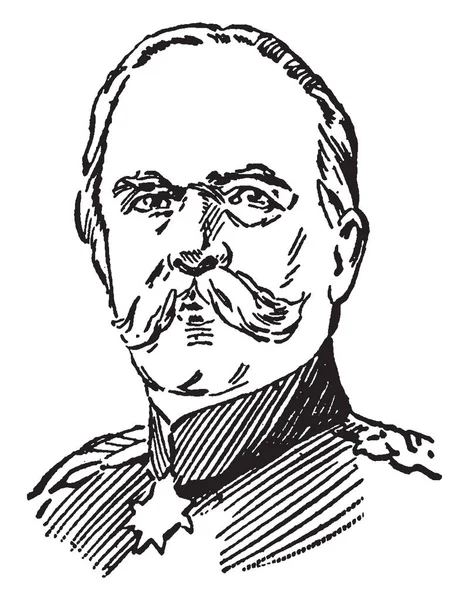 Caprivi 1831 1899 정치가 1890 년에서 1894에 빈티지 드로잉 — 스톡 벡터