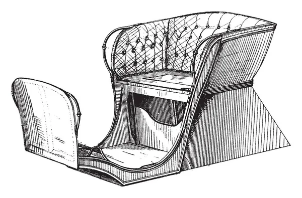 Buggy Body También Llamado Caballo Carruaje Que Refiere Simple Carro — Archivo Imágenes Vectoriales