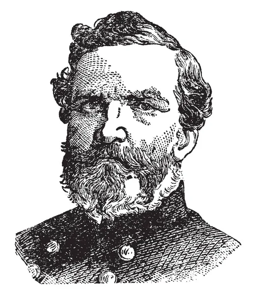 George Thomas 1816 1870 Amerika Birleşik Devletleri Ordusu Subayı Bir — Stok Vektör