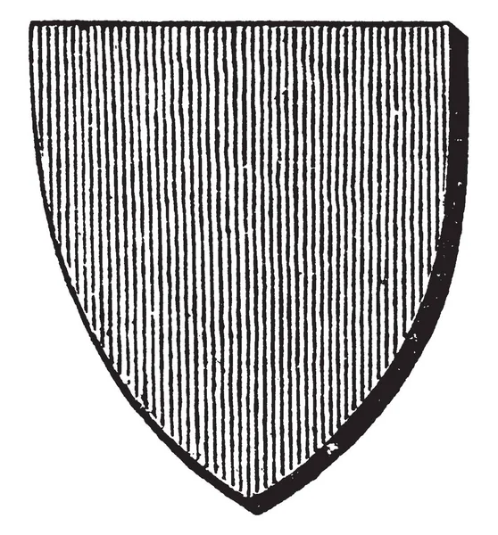 Gules Shield Escudo Heráldico Con Una Superficie Roja Dibujo Línea — Archivo Imágenes Vectoriales