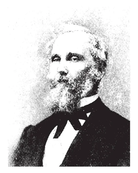 David Shelby Walker 1815 1891 Été Huitième Gouverneur Floride 1866 — Image vectorielle