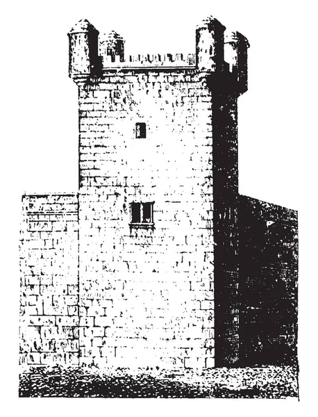 Turm Mauern Des Neolithischen Jericho 8000 Chr Broschenstrukturen Nordschottland Römische — Stockvektor