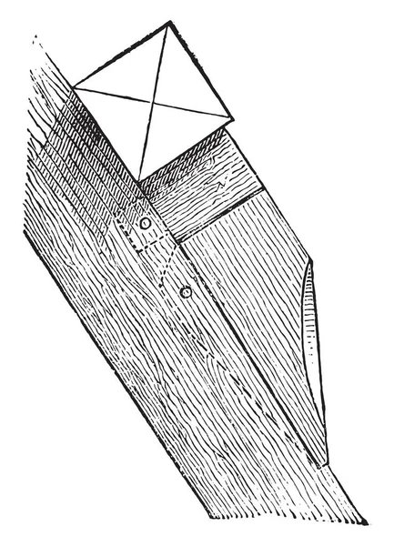 Chantignole 빈티지 새겨진 1875 — 스톡 벡터