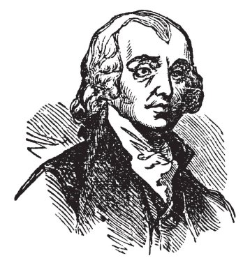 James Madison, 1751-1836, o bir devlet adamı ve dördüncü Cumhurbaşkanı Amerika Birleşik Devletleri üzerinden 1809 1817, vintage çizgi çizme veya oyma illüstrasyon yapıldı.