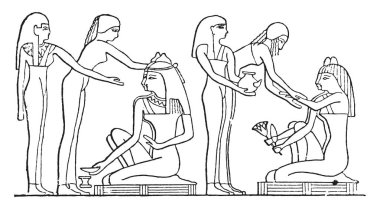 Döşeme cenaze koni, vintage oyulmuş illüstrasyon