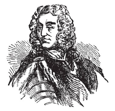 James Oglethorpe, 1696-1785, o İngiliz askeri, milletvekili, hayırsever ve Georgia, vintage çizgi çizme veya oyma illüstrasyon Valisi yapıldı.
