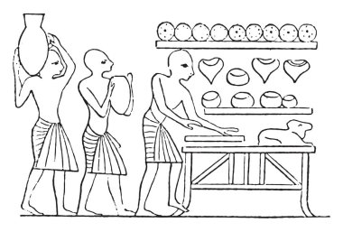 Taşıyıcı rulo, vintage oyulmuş illüstrasyon