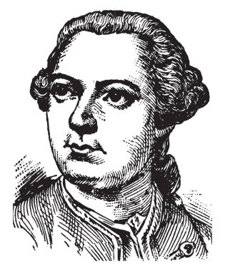 Christopher Anstey, 1724-1805, o da Latince, onun uzun mektuplardan oluşan şiir yeni banyo Guide, vintage çizgi çizme veya oyma illüstrasyon için ünlü yazdı bir İngiliz şair