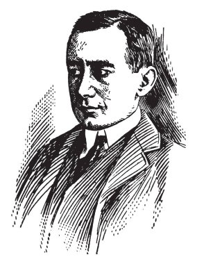 Guglielmo Marconi, 1874-1937, bir İtalyan mucit ve elektrik mühendisi, uzun mesafe telsiz iletim üzerine öncü çalışmaları ve onun gelişimi Marconi'nın hukuk, vintage çizgi çizme veya oyma illüstrasyon biriydi