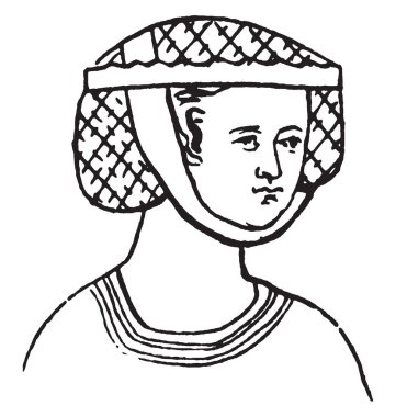 Düz daha sonra Elizabeth, vintage çizgi çizme veya oyma illüstrasyon tarafından sipariş edilen tüzük kap kap.