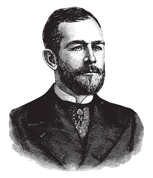 General James Beaver 1837 1914 Var Han Advokat Politikar Och — Stock vektor