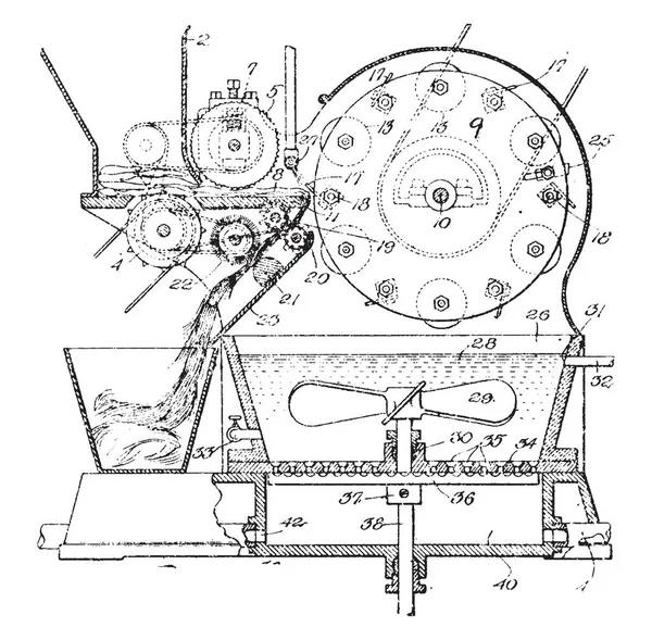 Esta Ilustración Representa Función Trabajo Del Colador Separación Pulpa Dibujo — Vector de stock