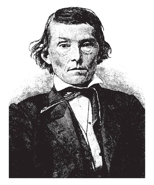 Alexander Hamilton Stephens 1812 1883 Fue Político Estadounidense Vicepresidente Los — Archivo Imágenes Vectoriales