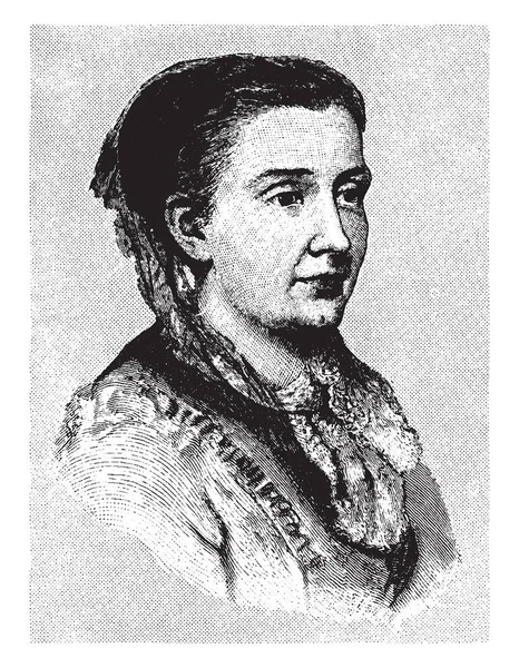 Julia Ward Howe 1819 1910 War Eine Amerikanische Dichterin Verfechterin — Stockvektor