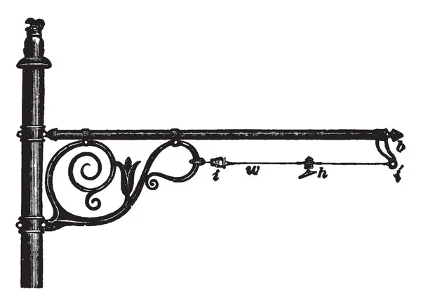Конструкция Боковых Кронштейнов Является Примером Опоры Которая Удерживает Тележку Уменьшает — стоковый вектор