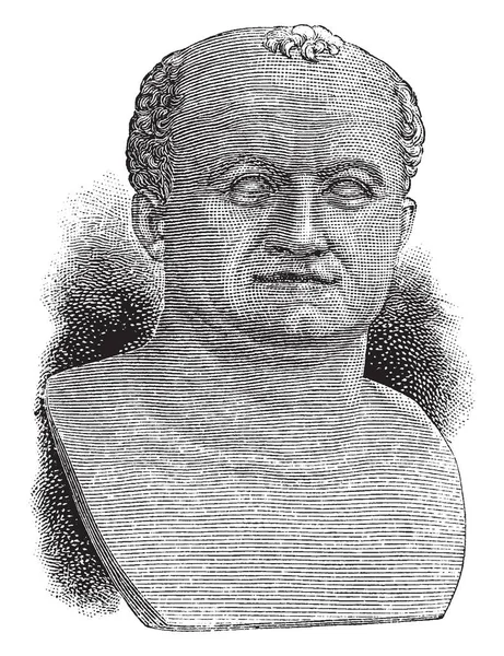 Vespasian War Römischer Kaiser Von Bis Vintage Line Drawing Oder — Stockvektor