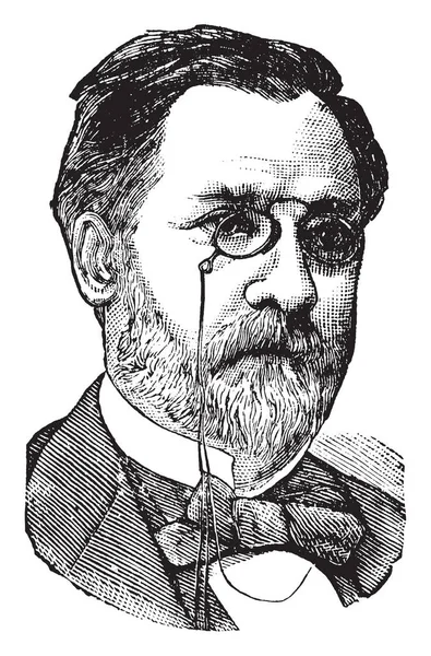 Louis Pasteur 1822 1895 Fue Biólogo Microbiólogo Químico Francés Ilustración — Vector de stock