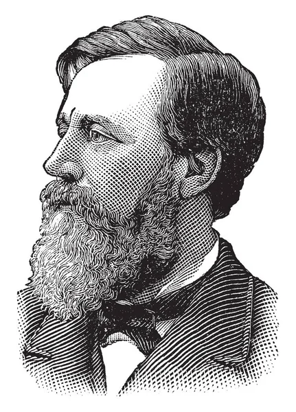 Henry Blair 1834 1920 Était Homme Politique Américain Représentant Des — Image vectorielle