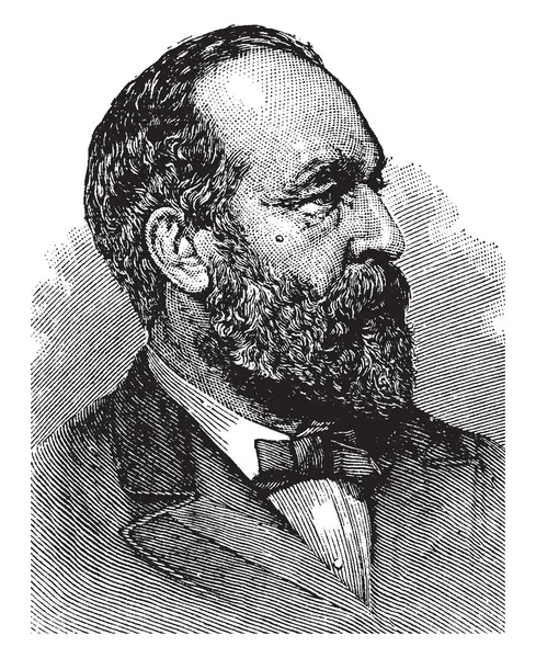 James Garfield 1831 1881 Byl Prezidentem Spojených Států Člen Americké — Stockový vektor