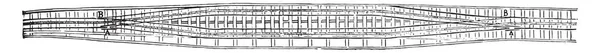 Giessbach Způsob Ustanovení Zajišťující Automatické Křížení Vlak Vintage Gravírovanou Průmyslové — Stockový vektor